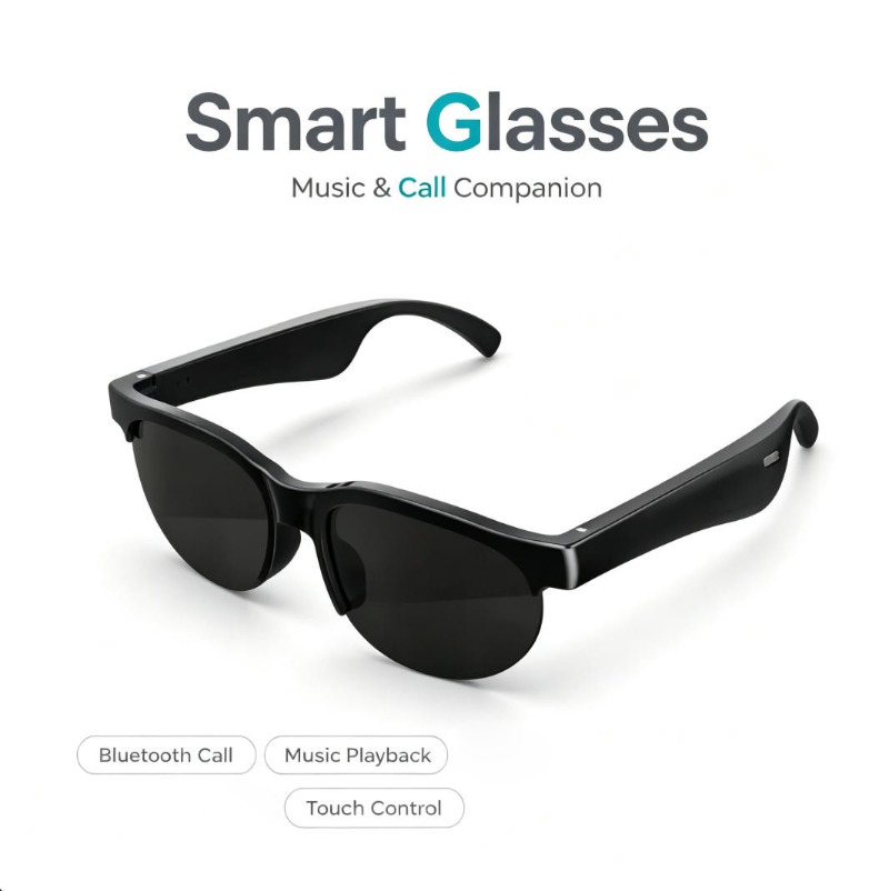 Smart Glasses Lens - Slimme bril met Bluetooth, muziekweergave, touchbediening,