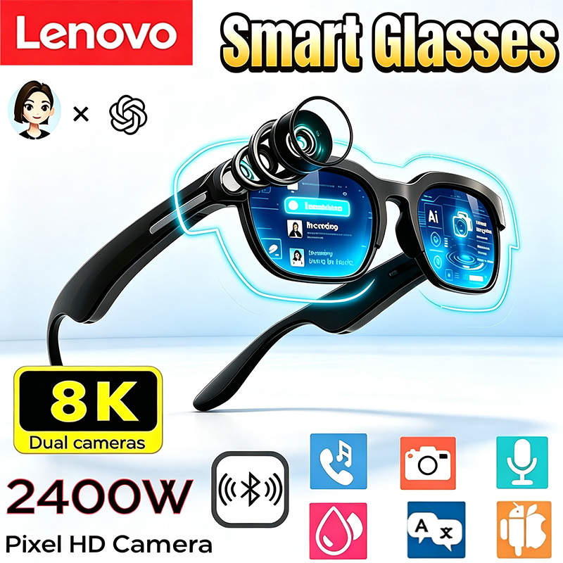 Smart Glasses Lens - Lenovo Smart Glasses 2400W Camera AI-vertaling