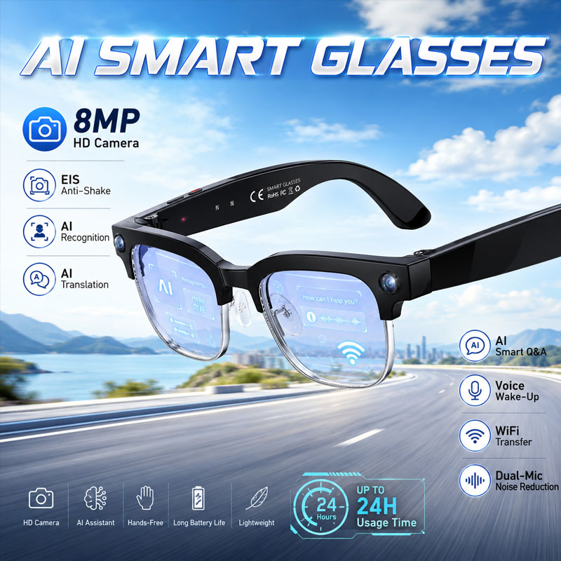W630 HeyCyan AI Spraakgestuurd - Smart Glasses Lens recensie en prijs
