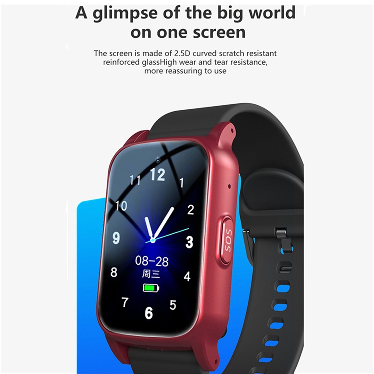 4G ouderen smartwatch met GPS, - Fall Detection Watch recensie en prijs